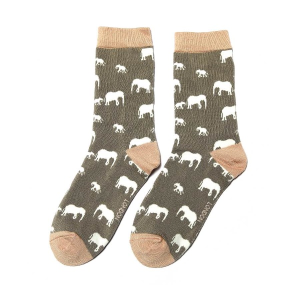 Bamboo Socks - Elephants